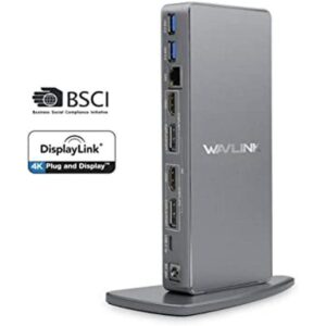 WAVLINK Estación de acoplamiento universal USB 3.0 dual 4K_1