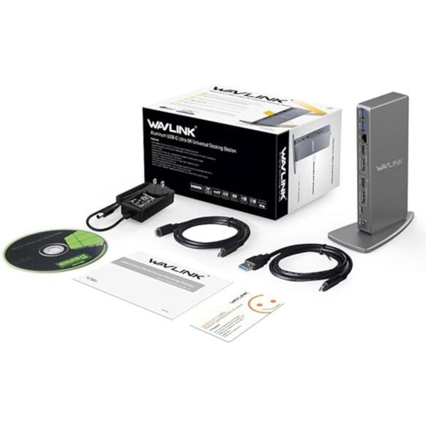WAVLINK Estación de acoplamiento universal USB 3.0 dual 4K_5