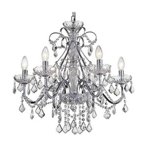 Bestier Moderna lámpara colgante cromada de cristal_1