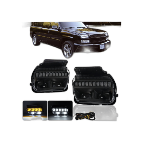 Luces antiniebla LED para Chevy Silverado 2003 2004 2005_1