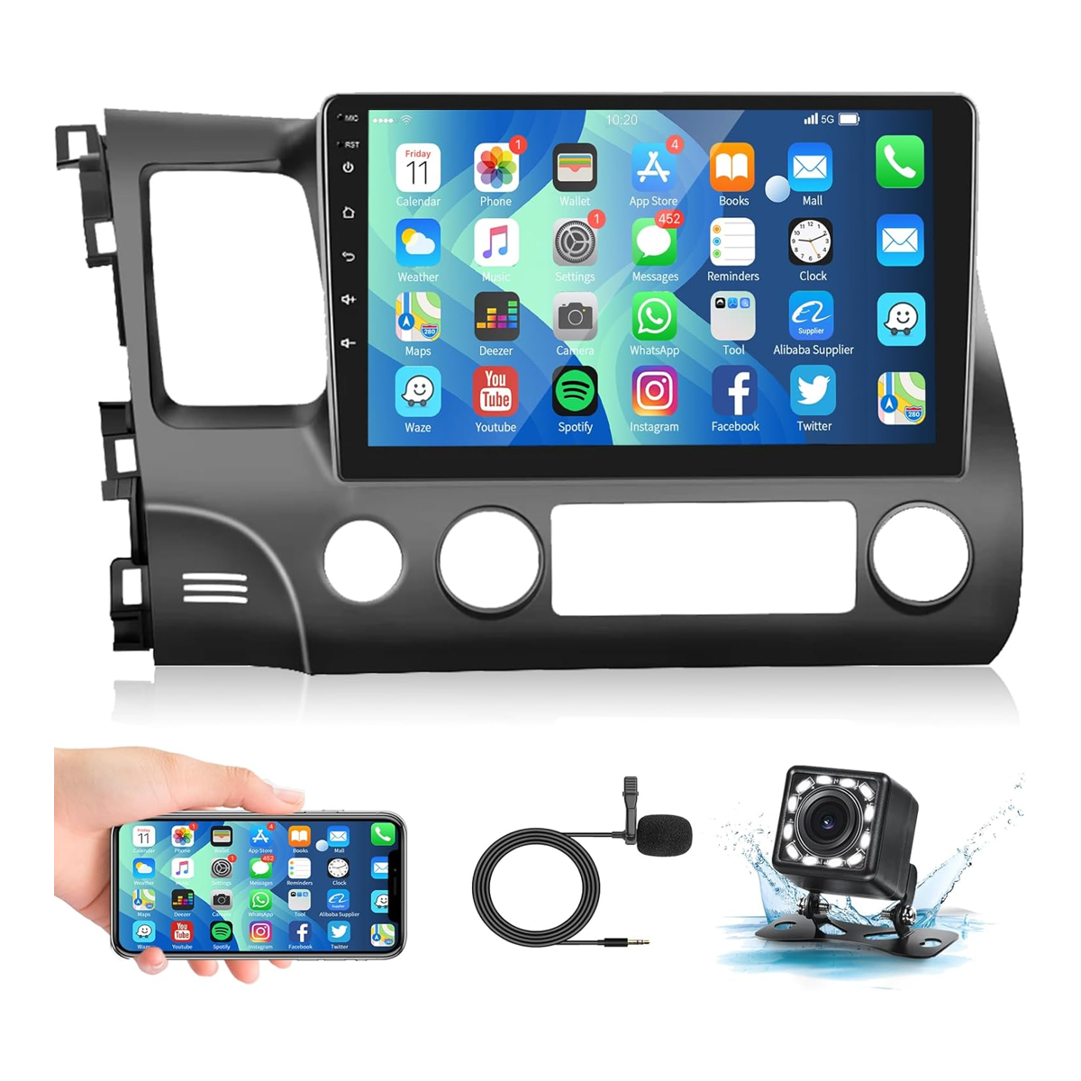 Estéreo de coche Android para Honda Civic 2006 2007 2008