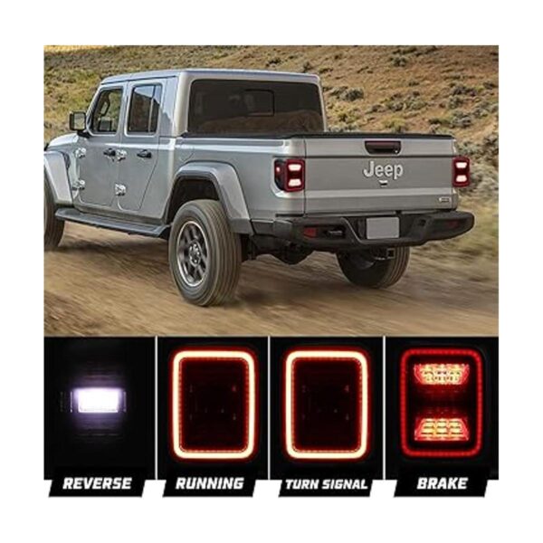KIWI MASTER Luces traseras LED ahumadas para Jeep_2