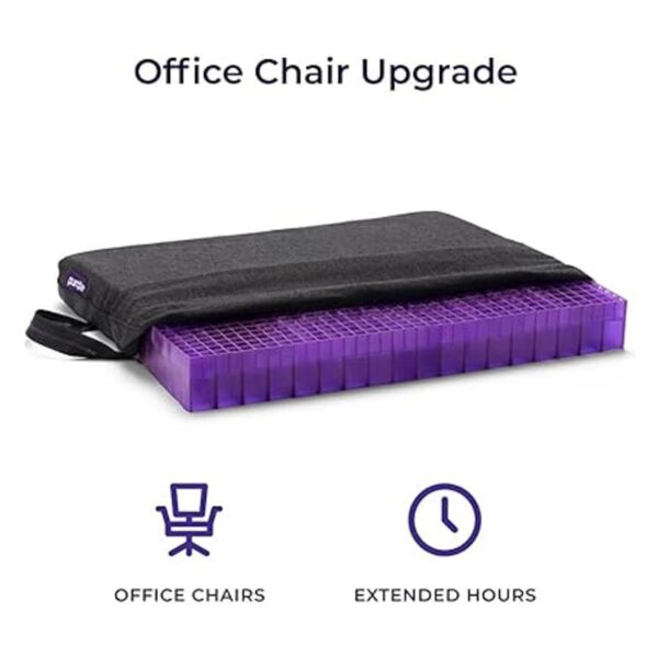 Purple Cojín doble para asiento mantiene su forma._2