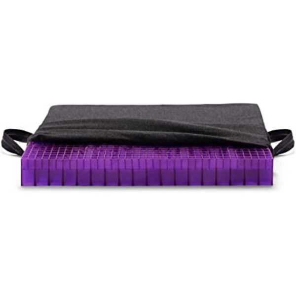 Purple Cojín doble para asiento mantiene su forma._1