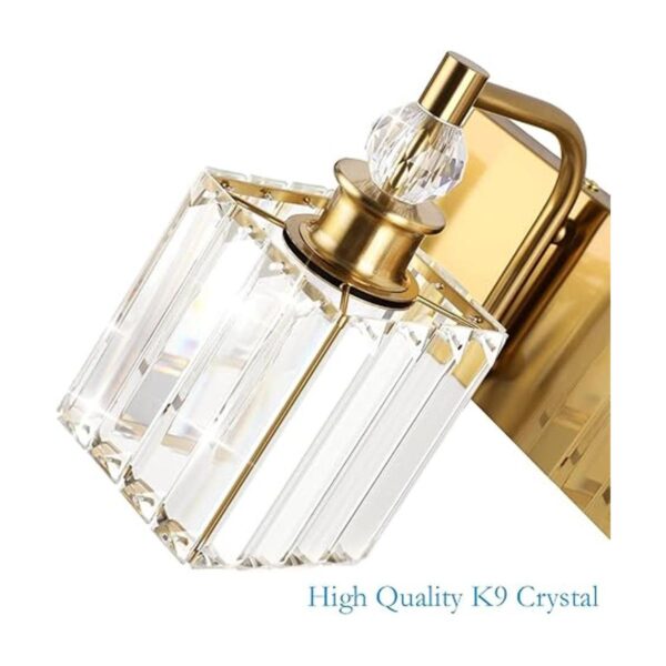 Ralbay Luces de tocador de baño de cristal dorado 3_2