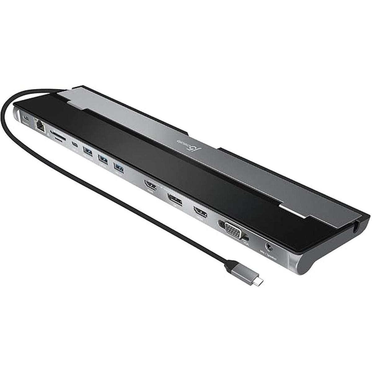 j5create Estación de acoplamiento USB C soporta hasta 3