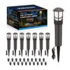 VOLISUN Paquete de 8 luces LED de paisaje para exteriores_1
