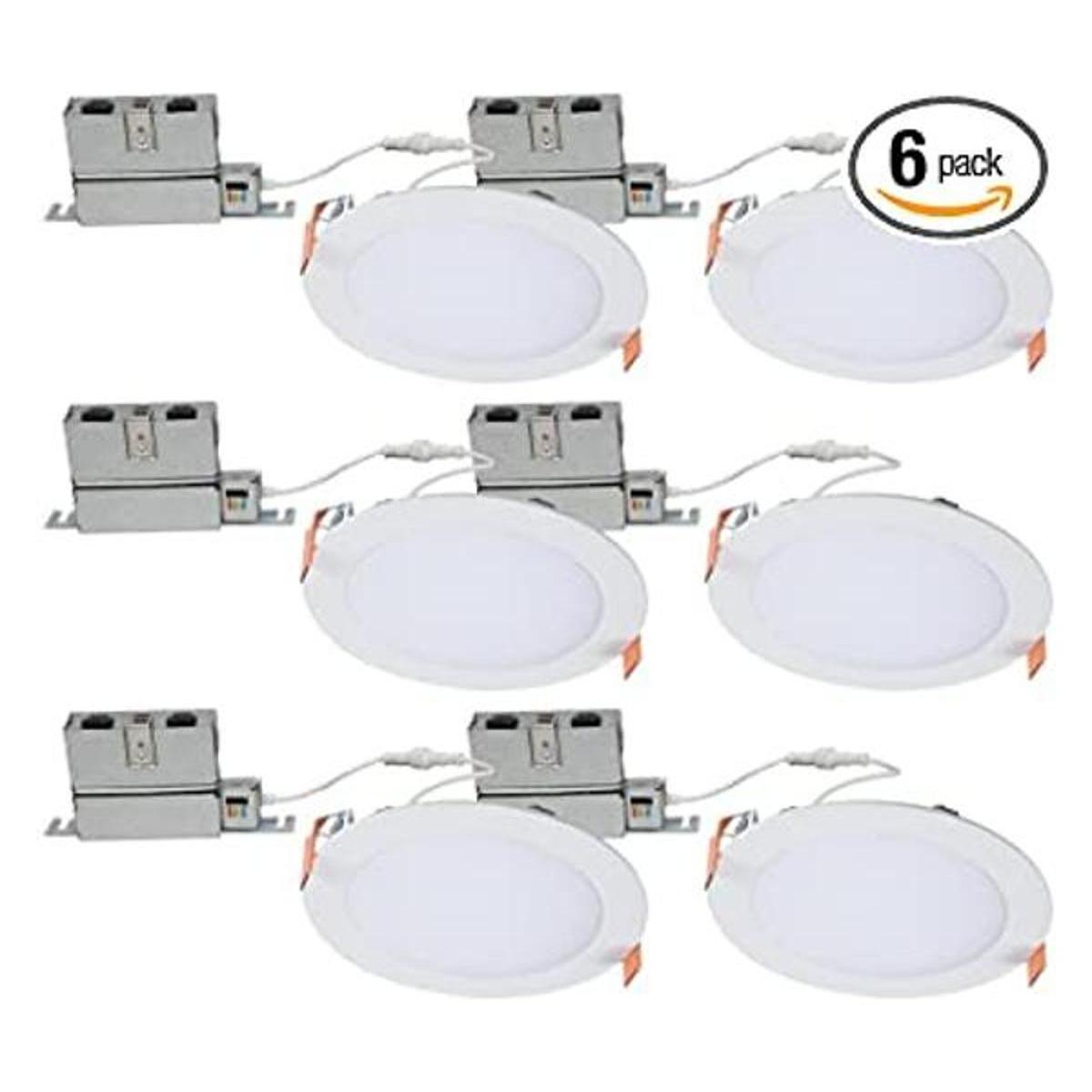 HALO Luz LED empotrada para techo y disco de ducha de 6