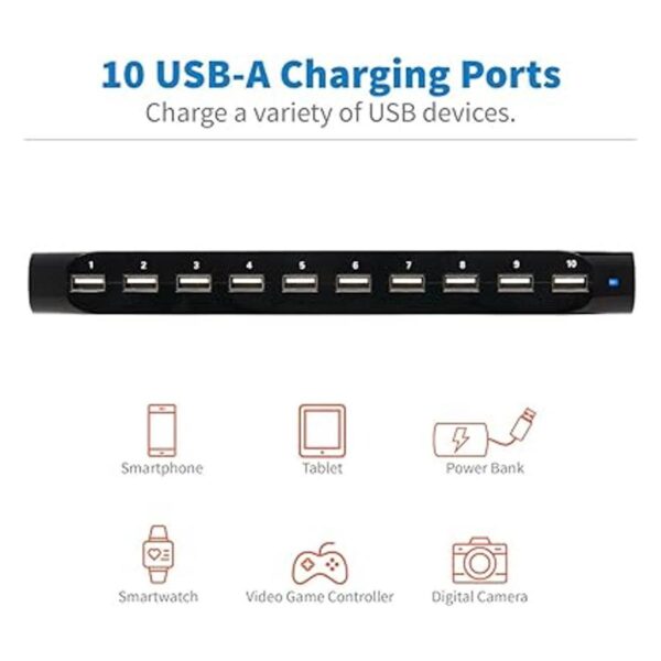 TRIPP LITE 10 puertos USB estación de carga Dock con_5