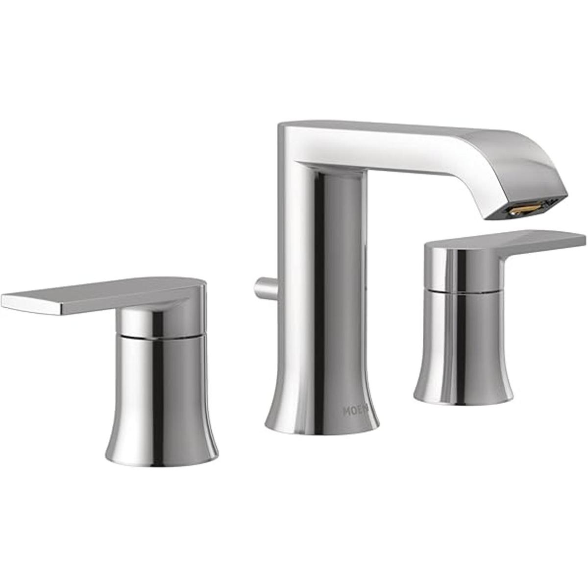 Moen T6708BL Genta Grifo de dos mandos para baño moderno.