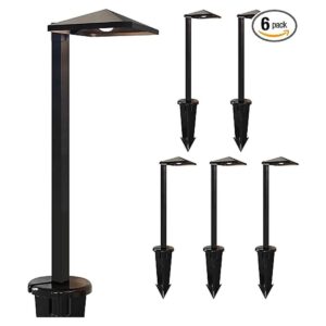GKOLED Paquete de 6 luces LED de bajo voltaje para caminos_1