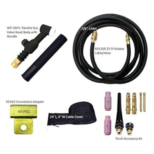 WeldingCity WP26FV25R cabezal flexible con válvula de