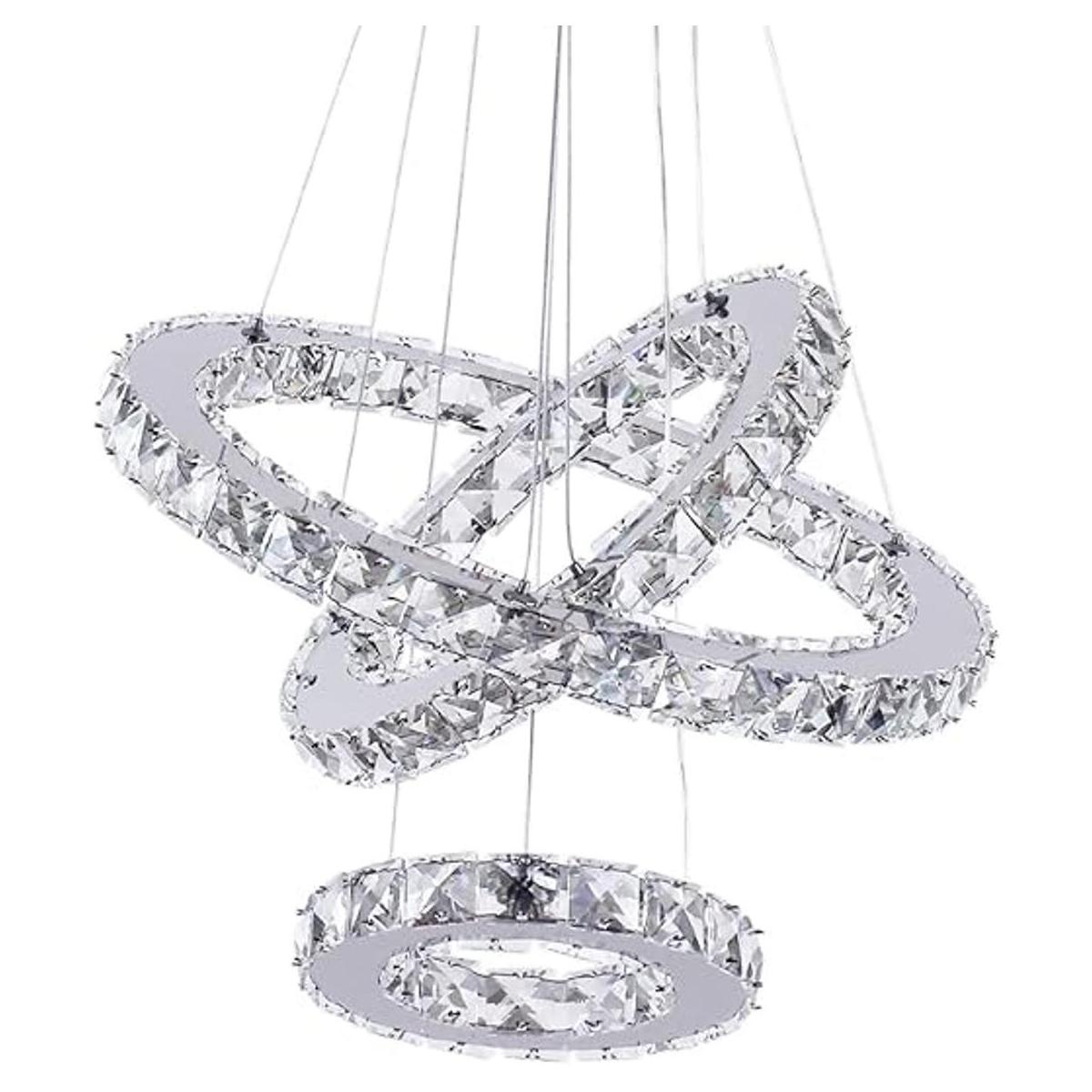 Lámparas de araña LED con 3 anillos lámpara de techo