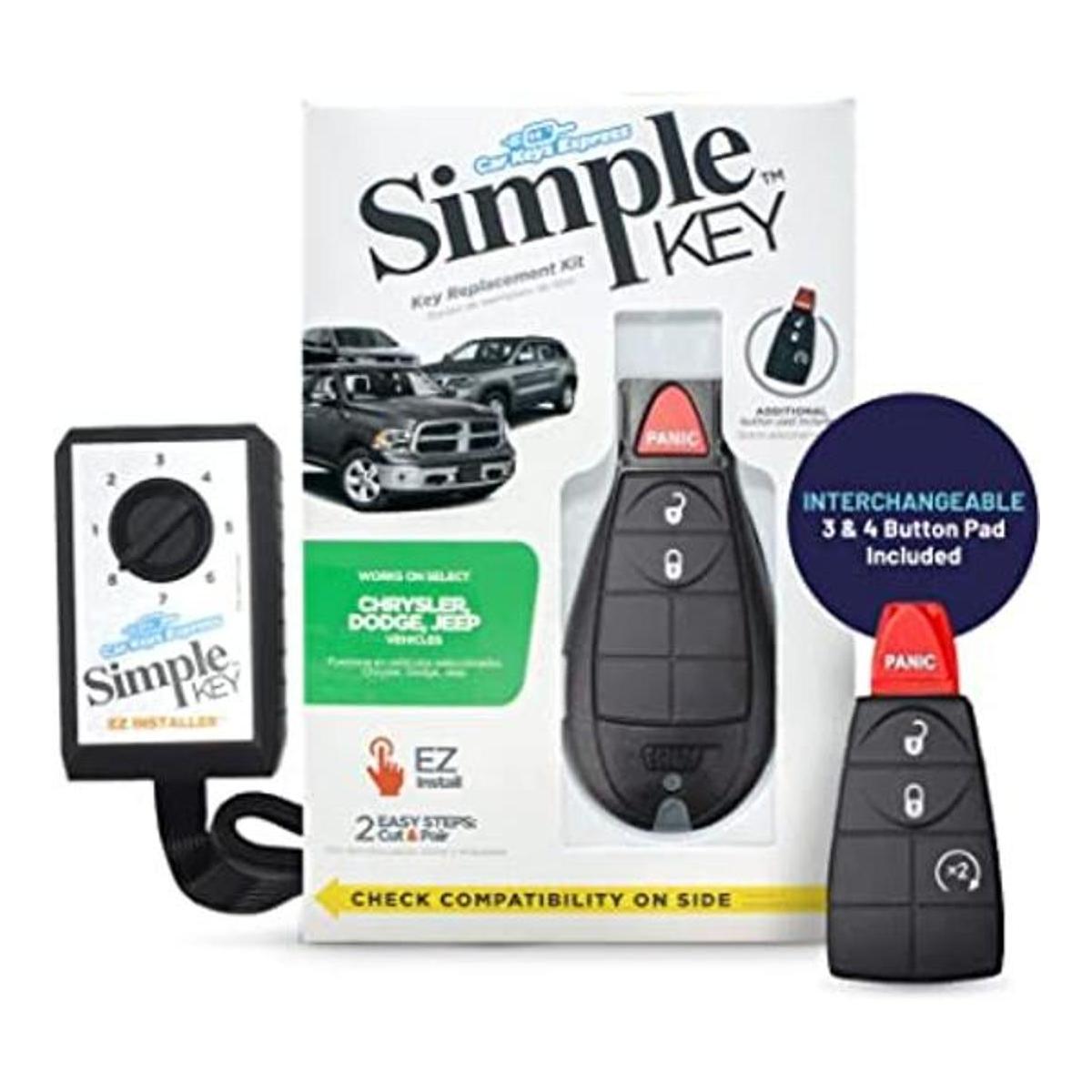 Simple Key Llavero y programador de llaves con botoneras