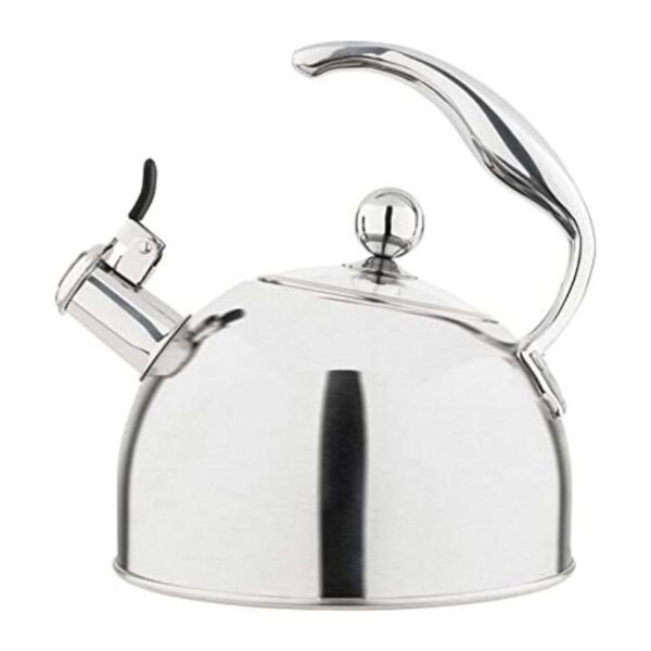 Viking Hervidor de té silbante de acero inoxidable de 2.6_1