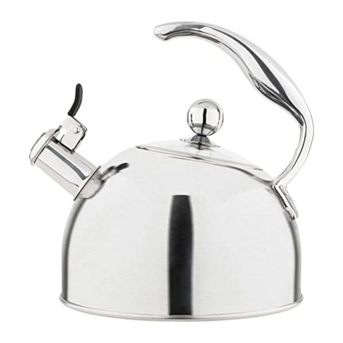 Viking Hervidor de té silbante de acero inoxidable de 2.6