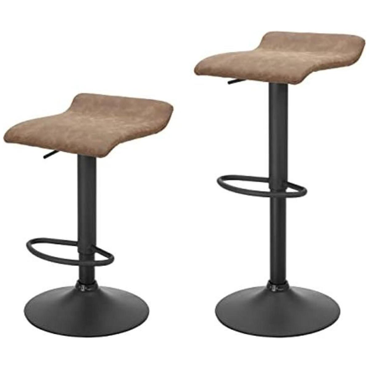 Finnhomy Juego de 2 taburetes de bar ajustables taburetes
