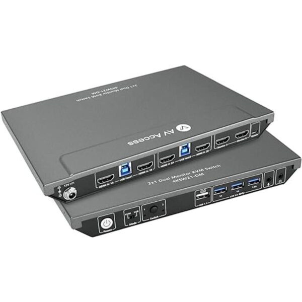 AV Access KVM Switch Dual Monitor 2 puertos 4K a 60Hz 2K_1