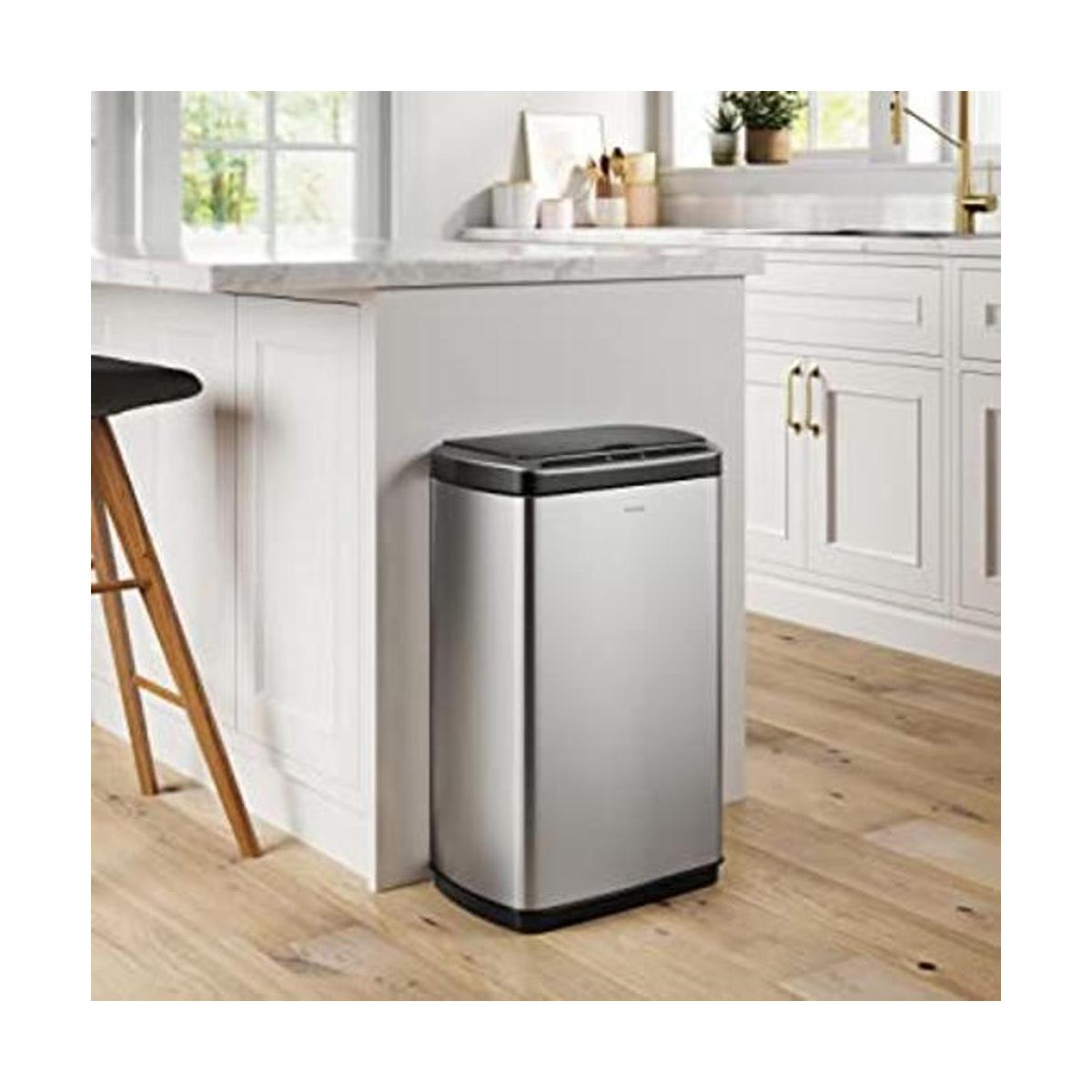 KRAUS GarbagePro Cubo de basura rectangular con sensor de