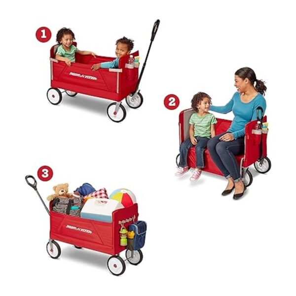 Radio Flyer Vagón 3 en 1 Base Rojo_2