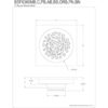 Kingston Brass BSF6360AB Watercourse Floral rejilla de_5