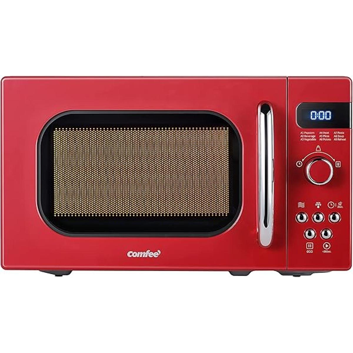 COMFEE Horno microondas retro de tamaño compacto para