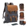 JAEP Mochila para cámara resistente a la intemperie lona_1