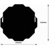 Hlartdecor Espejo de pared biselado sin marco Helicoid