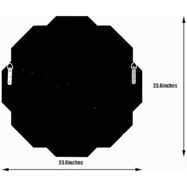 Hlartdecor Espejo de pared biselado sin marco Helicoid
