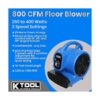 K Tool International Soplador de piso con motor de aire de