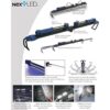 NextLED recargable de 2000 lúmenes bajo el capó 2 luces