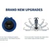 NextLED recargable de 2000 lúmenes bajo el capó 2 luces