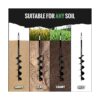 Power Planter foco de 3 x 24 pulgadas de Longitud