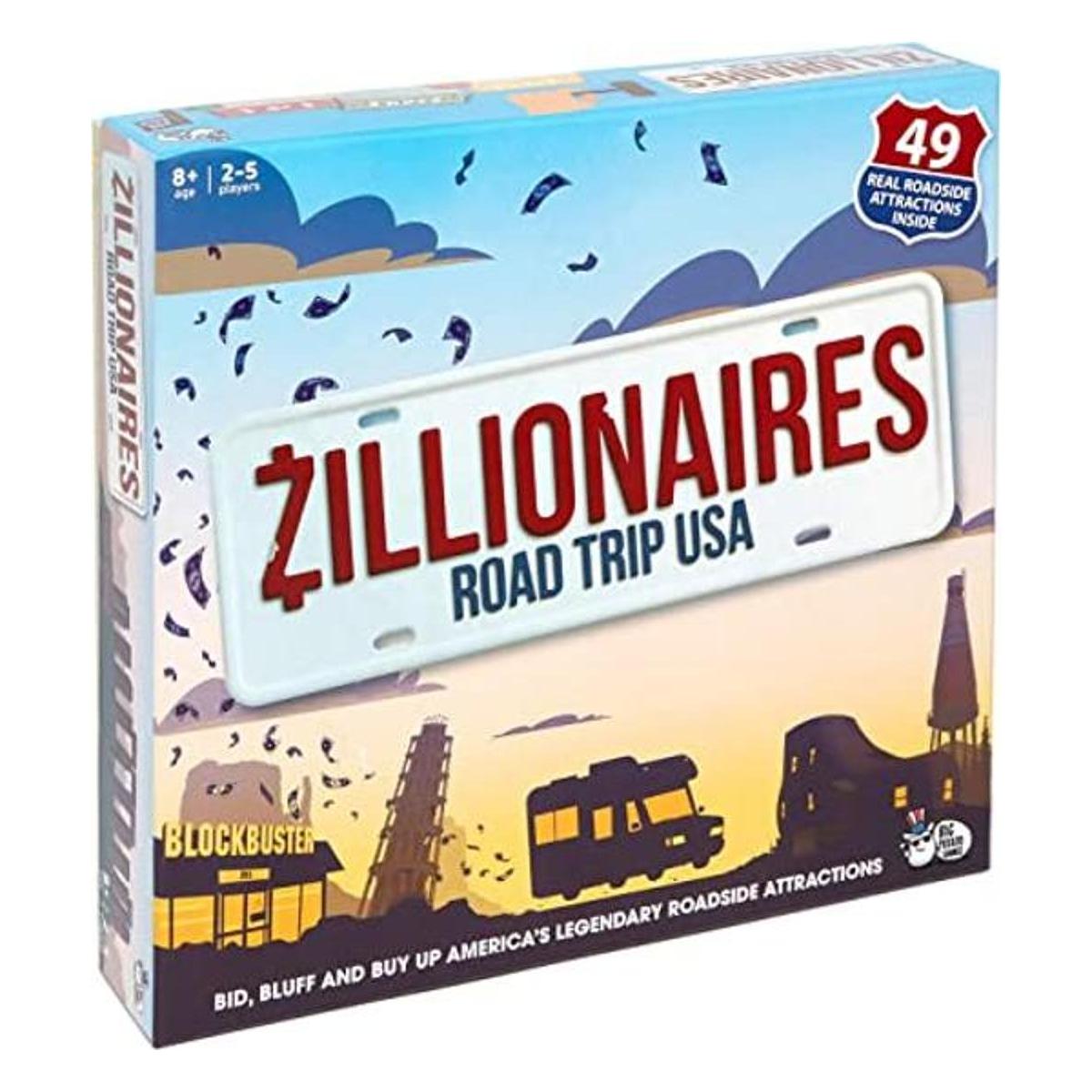 Zillionaires Road Trip USA juego de mesa familiar para