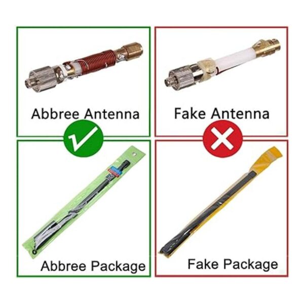 Abbree SMA Antena de banda dual hembra VHFUHF 144430_2