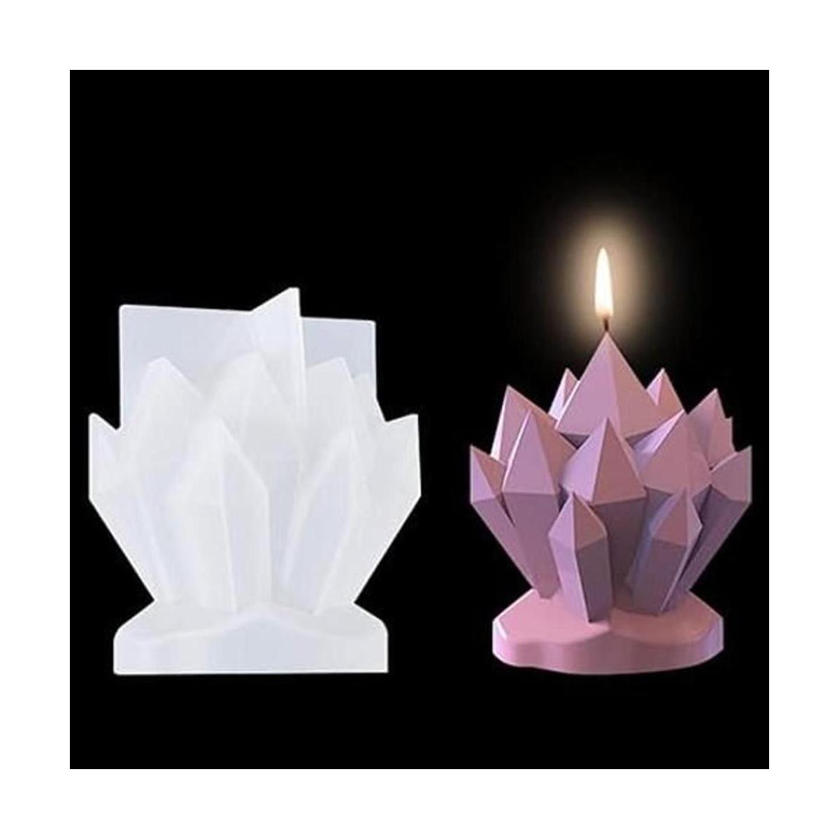 FineInno Molde de resina de cristal con piedras druzy