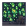 Calcomanías de pared de dinosaurio que brillan en la_1