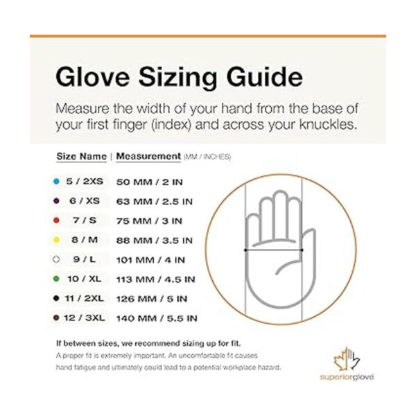 Superior Glove Guantes de cuero con medio dedo 1 par de_6