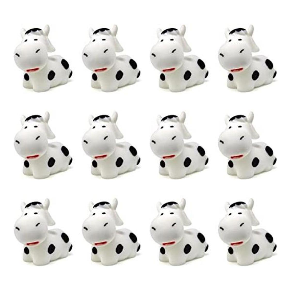 Honbay 15 piezas de resina de vaca miniatura figuras de