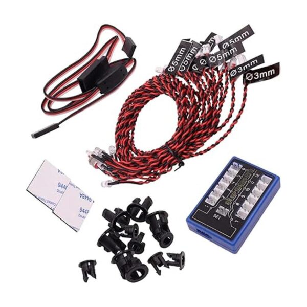 Treehobby simulación de intermitente 12 LED modelo coche_3