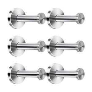 ONWON 6 piezas de ganchos de acero inoxidable para toalla_1