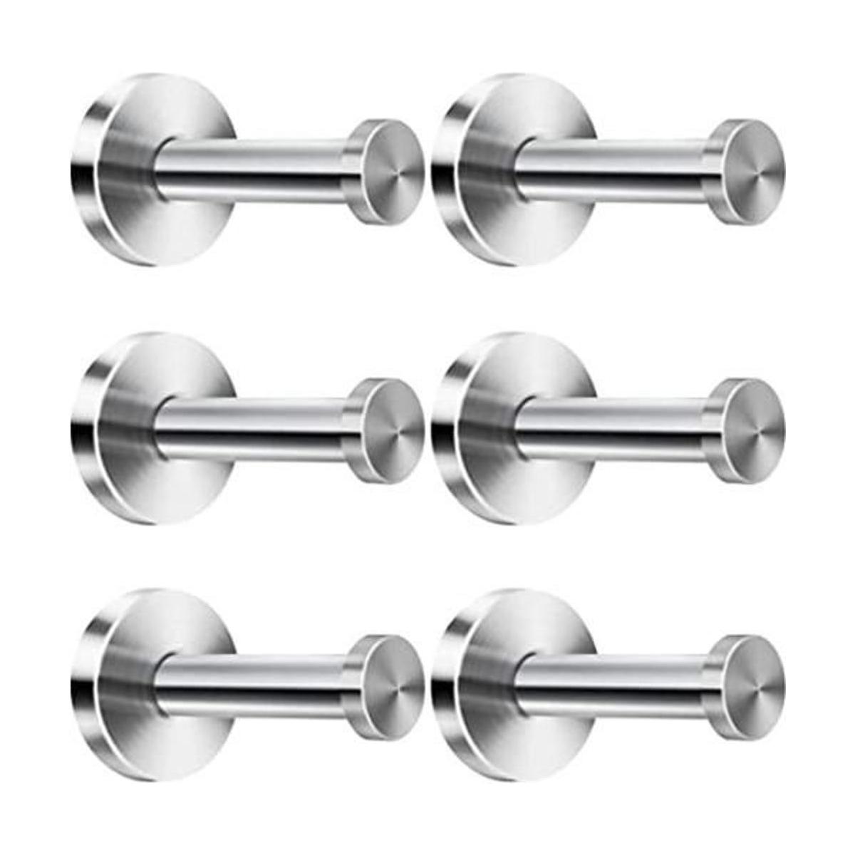 ONWON 6 piezas de ganchos de acero inoxidable para toalla