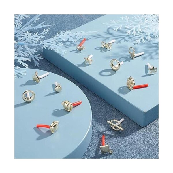 PH PandaHall 96 piezas de aretes dorados 48 piezas de 12
