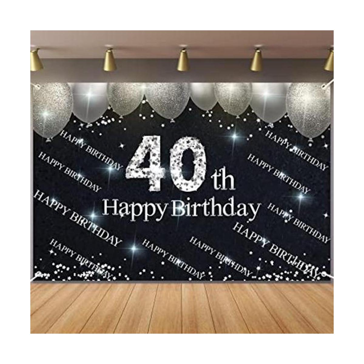 Fondo de decoración de fiesta para mujeres y hombres de 40