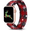TOYOUTHS Correa de Navidad compatible con Apple Watch Band_1
