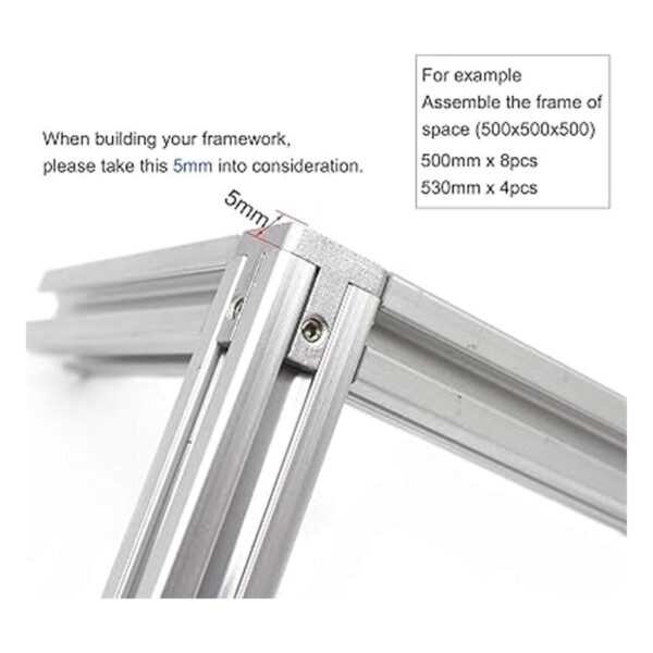 8 unids 3 vías extremo esquina soporte conector para