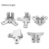 8 unids 3 vías extremo esquina soporte conector para