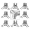 8 unids 3 vías extremo esquina soporte conector para
