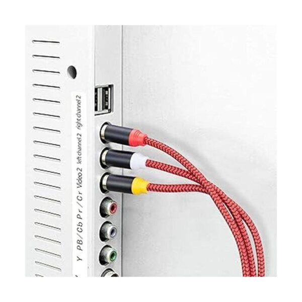 Cable RCA de audio y video de 20 pies 3RCA macho a 3RCA_6
