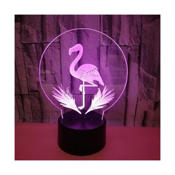 Lámpara de flamenco Luces de noche acrílicas 3D USB LED_2